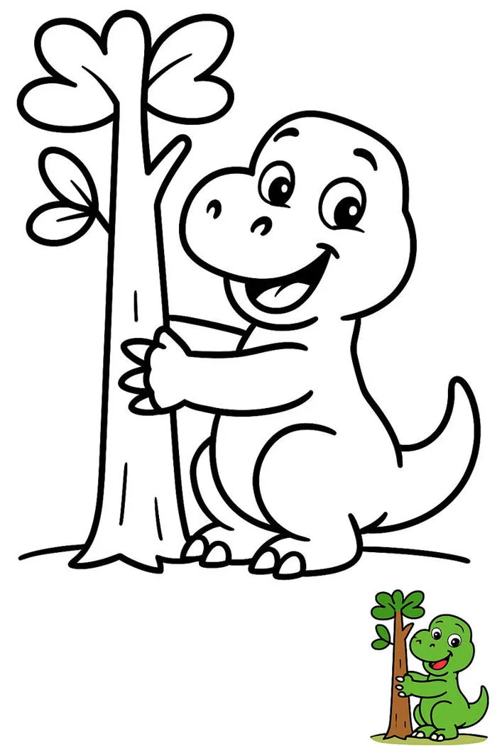 Album 184+ tranh tô màu khủng long giúp bé vừa học vừa chơi