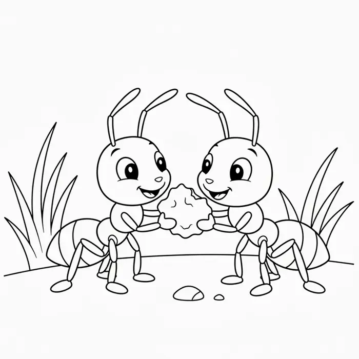 Bộ sưu tập tranh tô màu con kiến ngộ nghĩnh giúp bé sáng tạo mỗi ngày