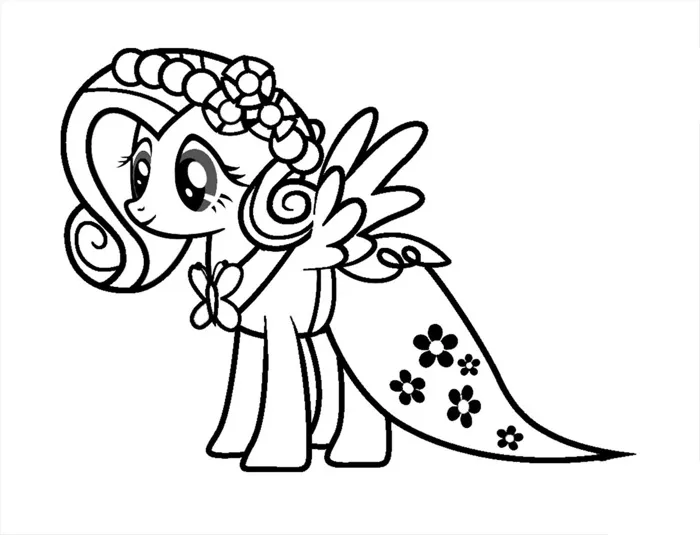 Tranh tô màu Pony đẹp, dễ thương khiến bé phải mê mẩn – Hay Nhất