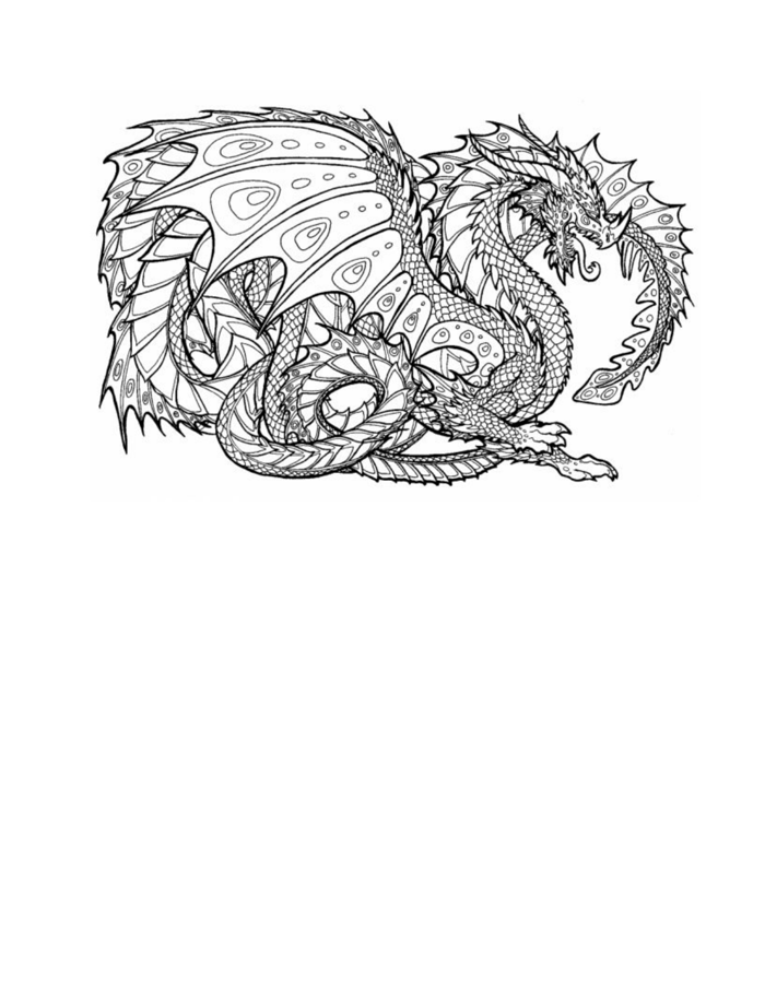 Tranh tô màu hình con rồng cho bé trai - Hình tô màu con rồng - VnDoc.com