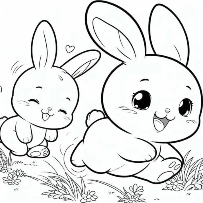 Tuyển tập tranh tô màu con thỏ đẹp siêu dễ thương dành cho bé