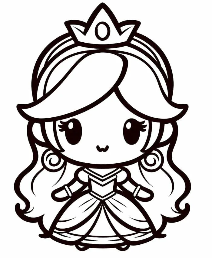 Tô màu Công Chúa Chibi Xinh - Trang Tô Màu Cho Bé