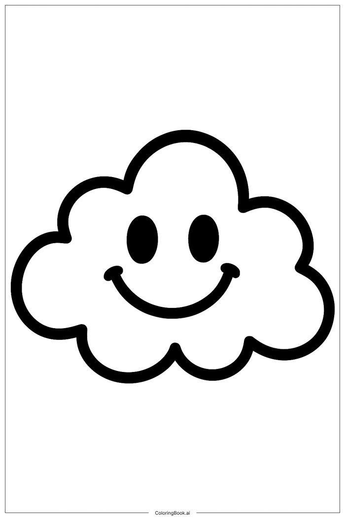 Trang Tô Màu Đám mây graffiti phong cách Doodle (Có thể In Miễn Phí dưới  định dạng PDF & PNG)