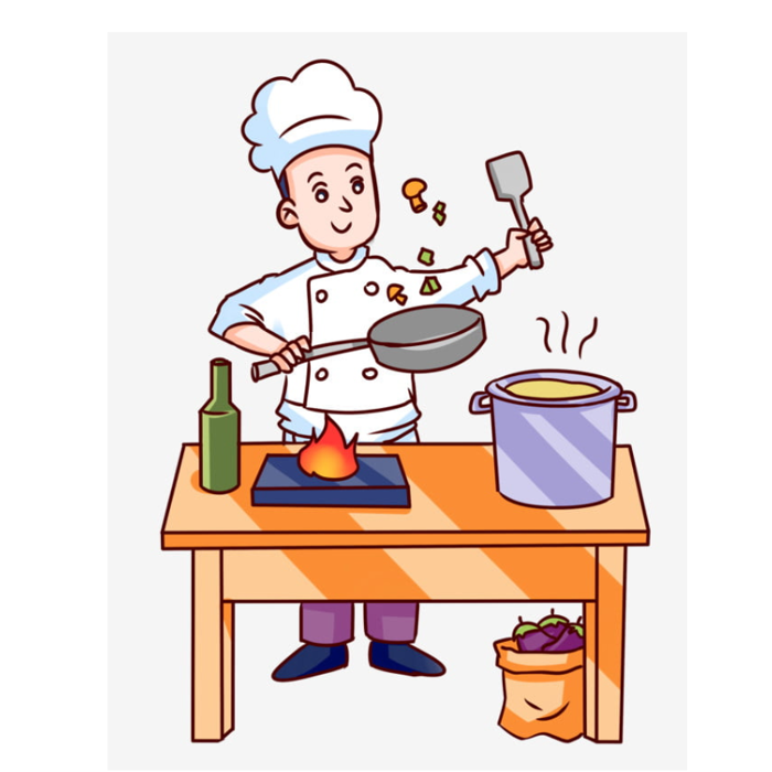 Hướng dẫn cách vẽ tranh đầu bếp đơn giản cho bé - Artnam