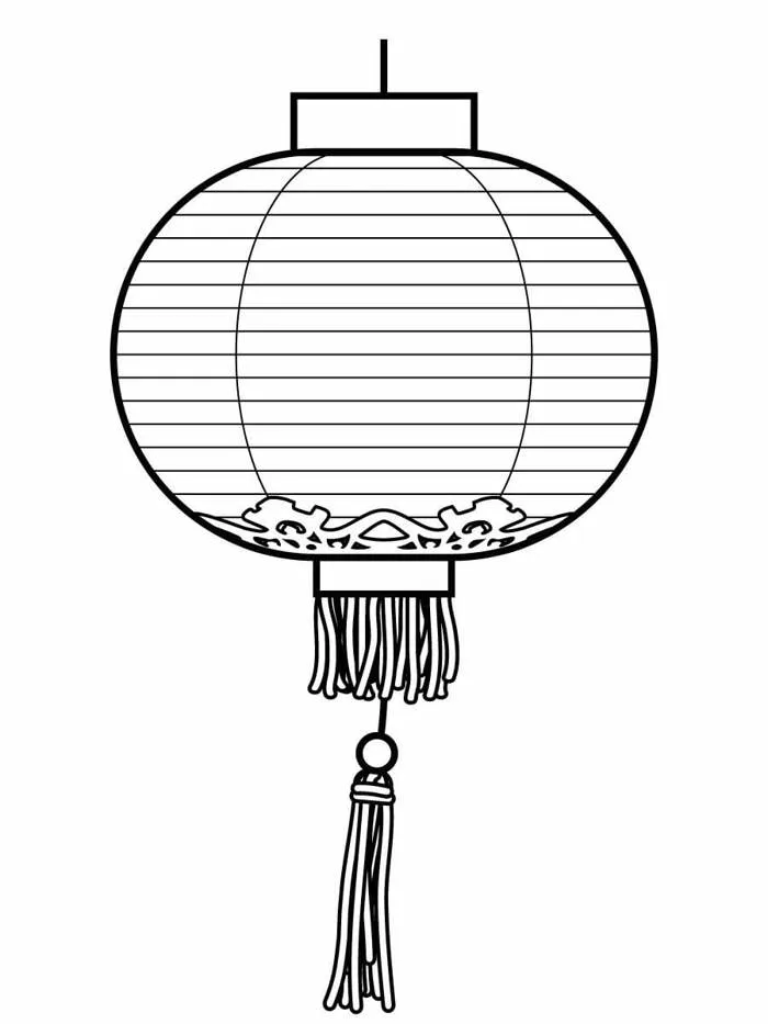 Tô màu Chiếc Đèn Lồng - Trang Tô Màu Cho Bé