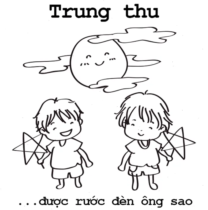 Khám phá bộ sưu tập tranh tô màu bánh trung thu độc đáo cho bé