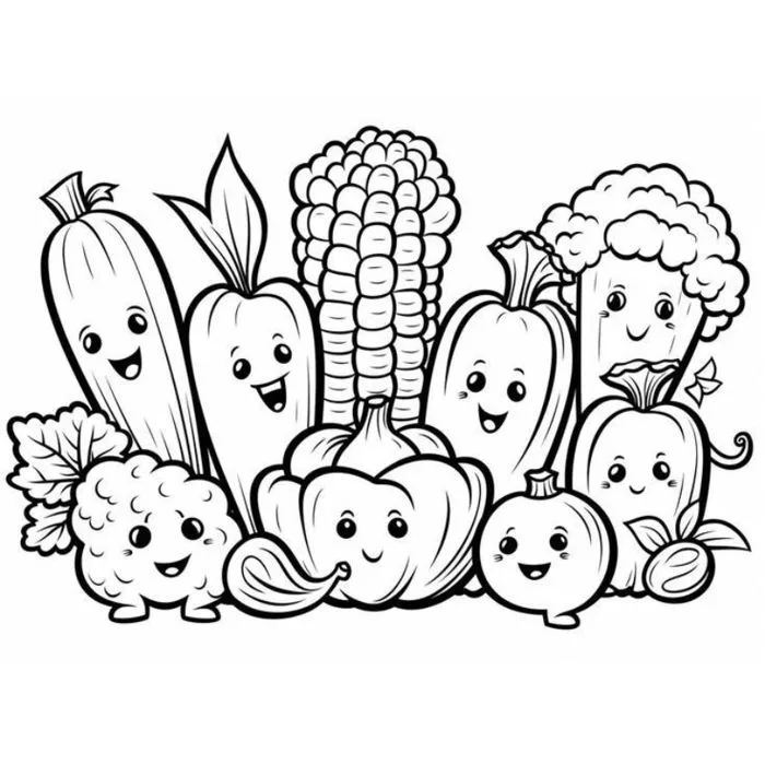 100+ tranh tô màu đồ ăn cute mini siêu nhiều mẫu cho bé tha hồ chọn