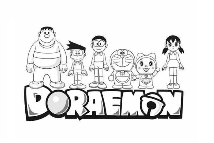 Tuyển tập tranh tô màu Doraemon đẹp, dễ thương cho bé tập tô