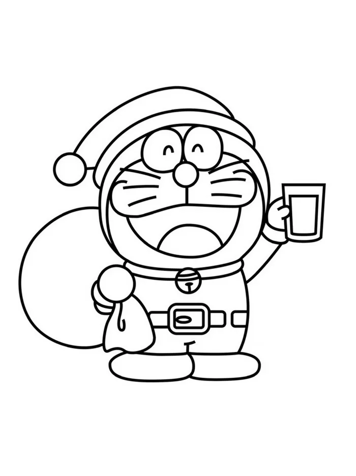 500 tranh tô màu doraemon cho bé đẹp, dễ tô tại nhà