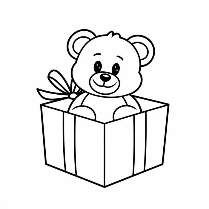 Tô Màu Gấu Bông - Tranh Tô Màu Cho Bé