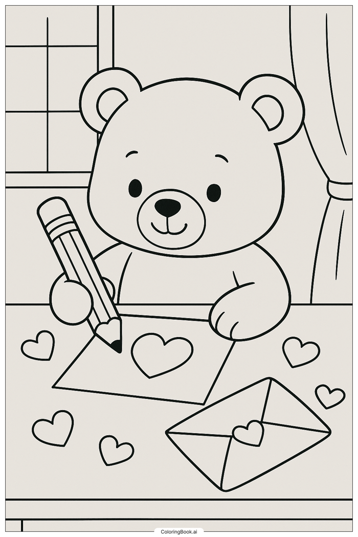 49 trang tô màu Gấu Teddy (PDF và PNG miễn phí)