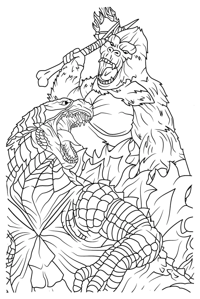 37 Godzilla tranh tô màu: Các mẫu thiết kế miễn phí để tải xuống