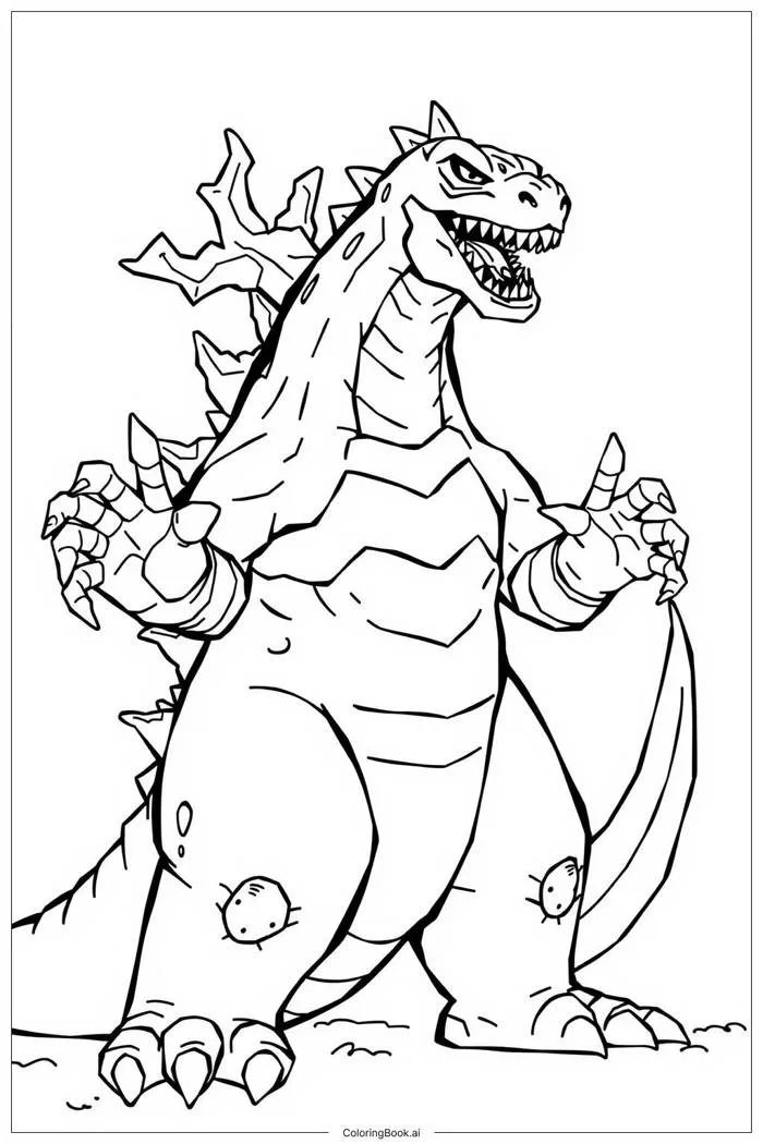 Trang Tô Màu godzilla 2000 trận chiến cuối (Có thể In Miễn Phí dưới định  dạng PDF & PNG)