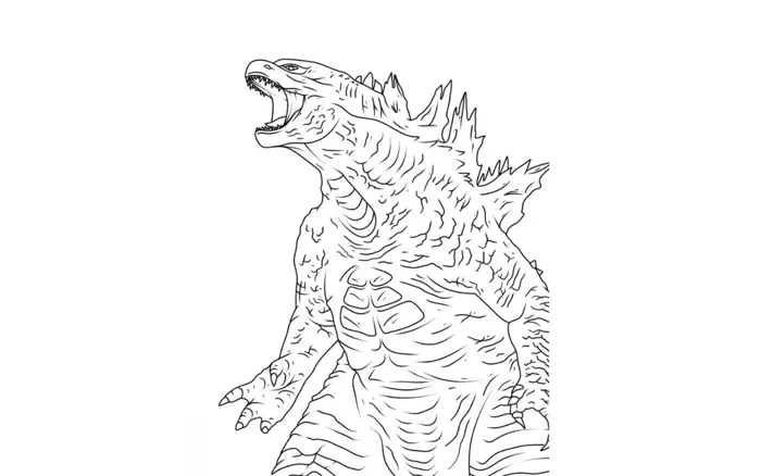 37 Godzilla tranh tô màu: Các mẫu thiết kế miễn phí để tải xuống