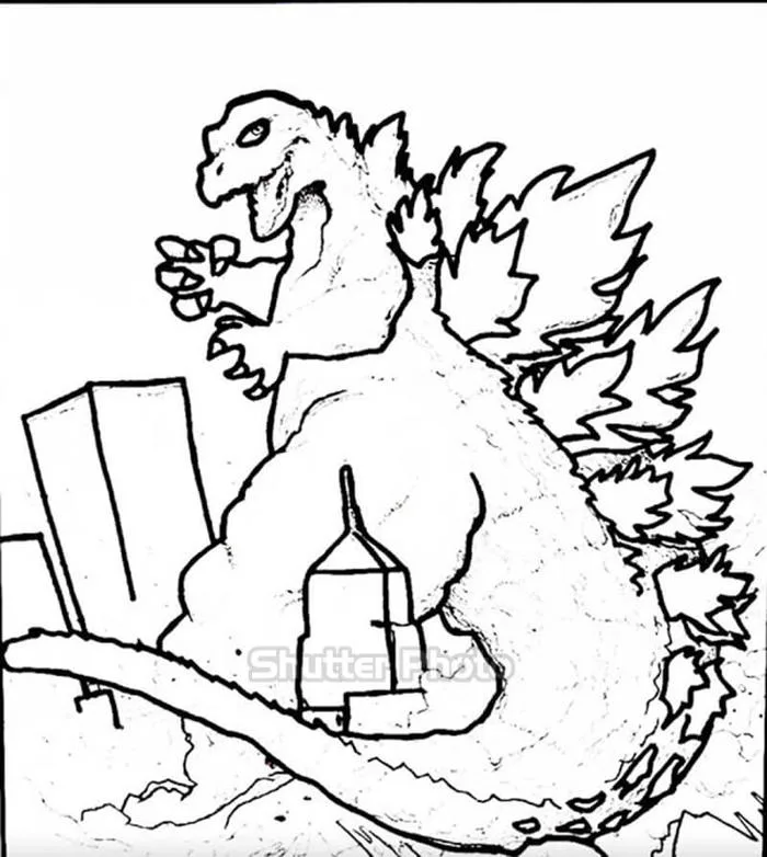 99+ Tranh tô màu godzilla cực kỳ ngộ nghĩnh Update 2026