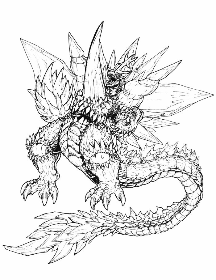 Godzilla Ngoài Không Gian | 2 Trang tô màu có thể in miễn phí