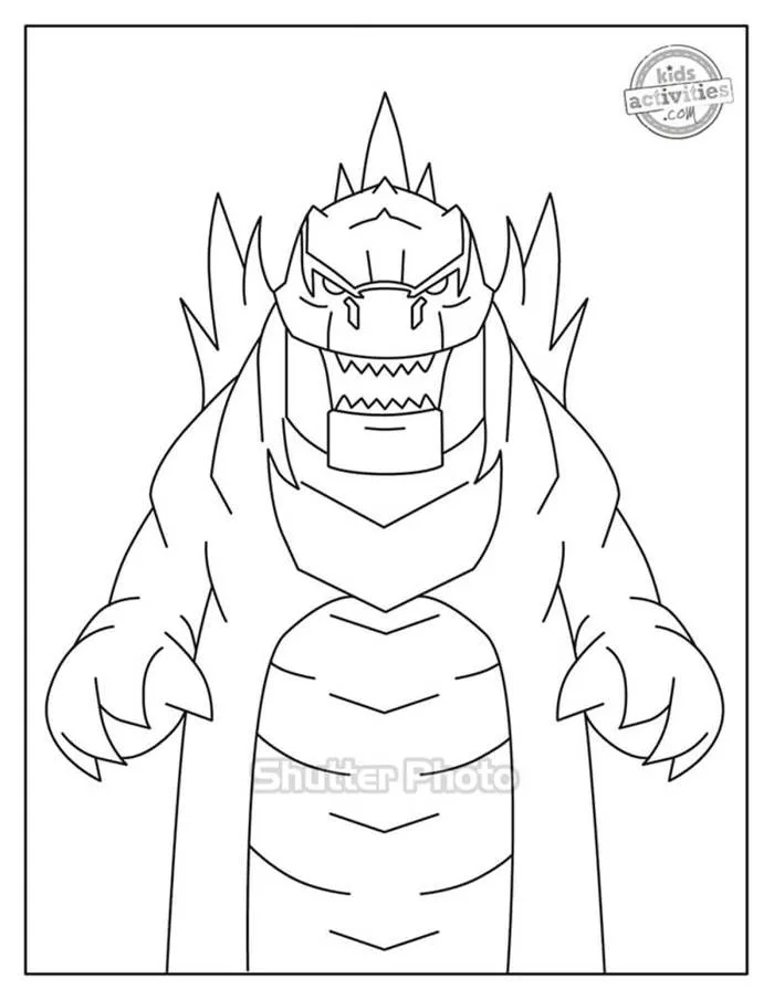 99+ Tranh tô màu godzilla cực kỳ ngộ nghĩnh Update 2026