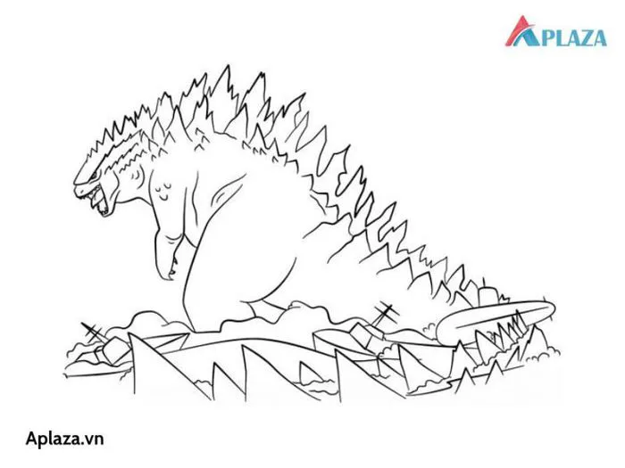 Tải Bộ Tranh Tô Màu Godzilla