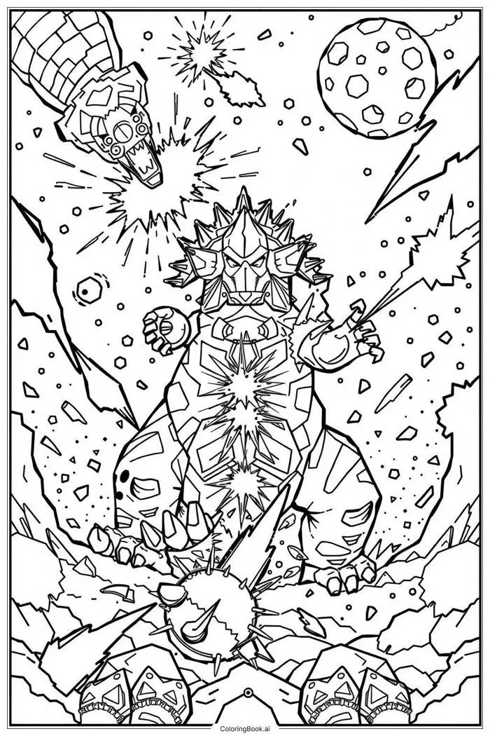 67 trang tô màu godzilla (PDF và PNG miễn phí)