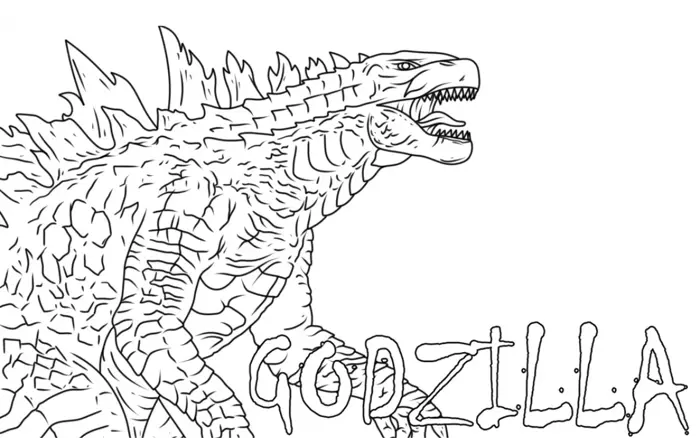 37 Godzilla tranh tô màu: Các mẫu thiết kế miễn phí để tải xuống