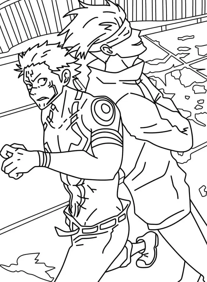 Tổng hợp tranh tô màu Gojo Satoru dễ tô phù hợp mọi lứa tuổi