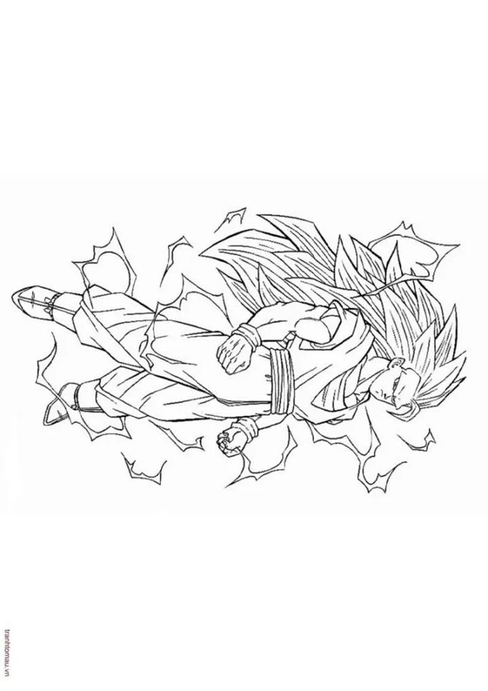Tranh tô màu 7 viên ngọc rồng Goku - Gia Đình Su