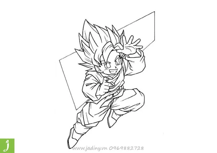 Những tranh tô màu goku, songoku tuyệt đẹp không thể bỏ qua – Jadiny