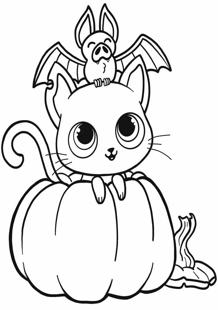 Bộ sưu tập tranh cho bé tập tô màu halloween ngộ nghĩnh và đáng yêu nhất