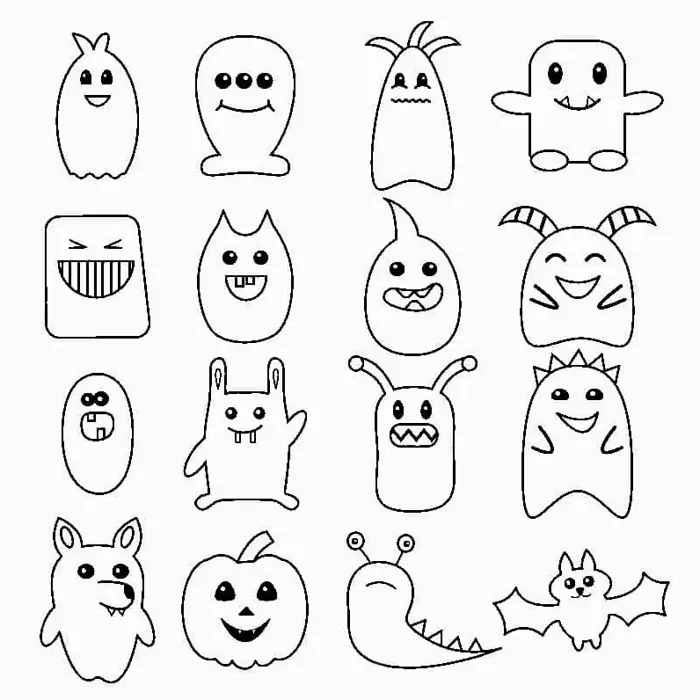 Bộ sưu tập tranh cho bé tập tô màu halloween ngộ nghĩnh và đáng yêu nhất