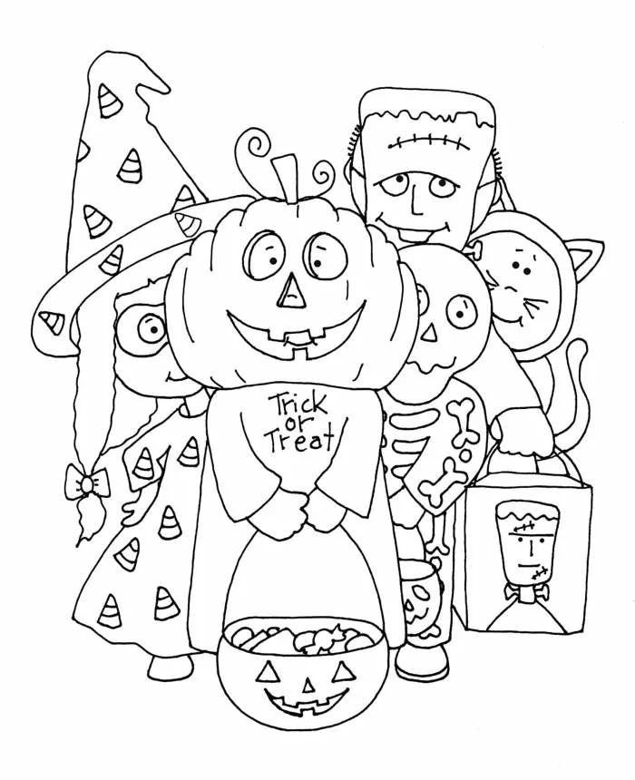 Tô Màu Halloween - Tranh Tô Màu Cho Bé