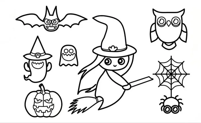 Các mẫu Tranh tô màu Halloween độc đáo mới nhất cho bé 2026