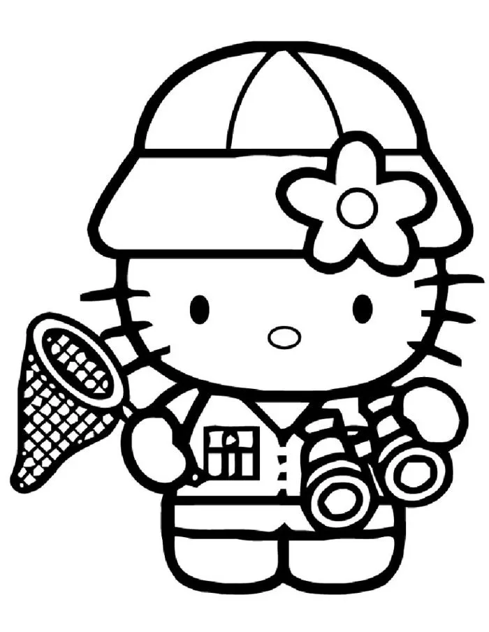 Tuyển tập bộ tranh tô màu Hello Kitty đẹp nhất dành cho bé yêu tranh tô màu  quả Nho