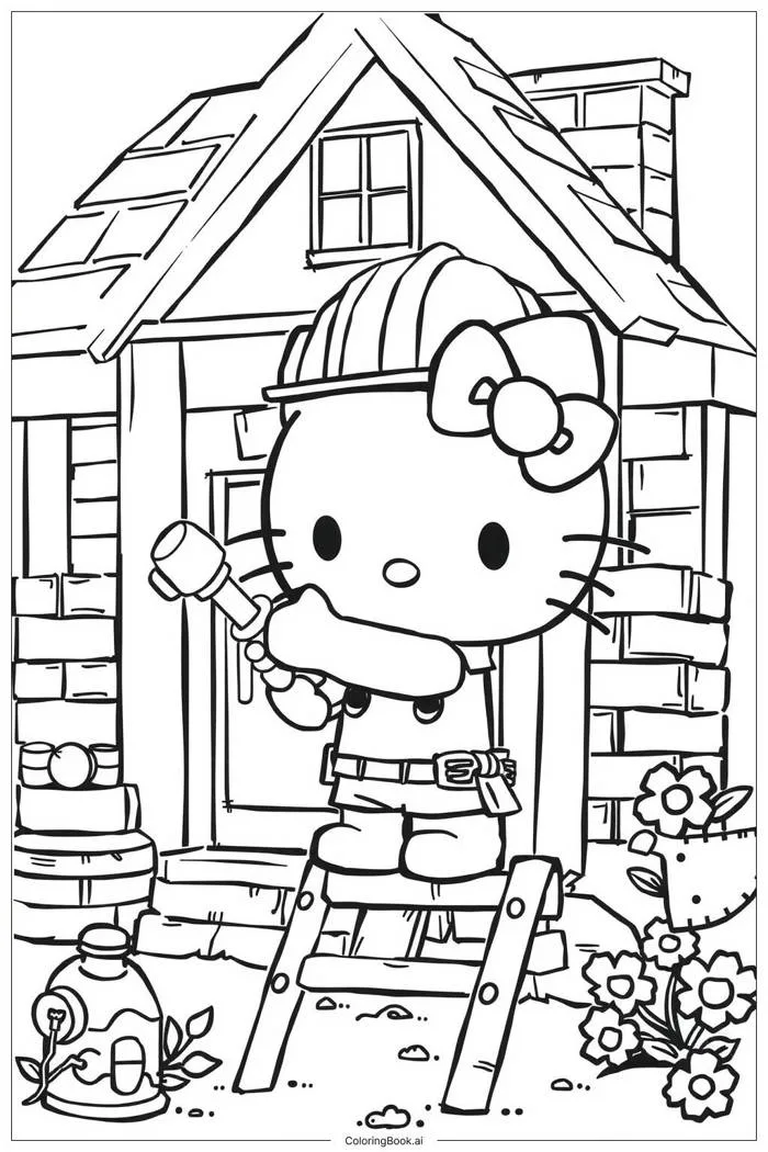 77 trang tô màu hello kitty (PDF và PNG miễn phí)