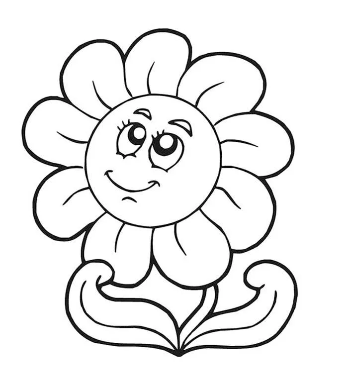 Tranh tô màu bông hoa hướng dương
