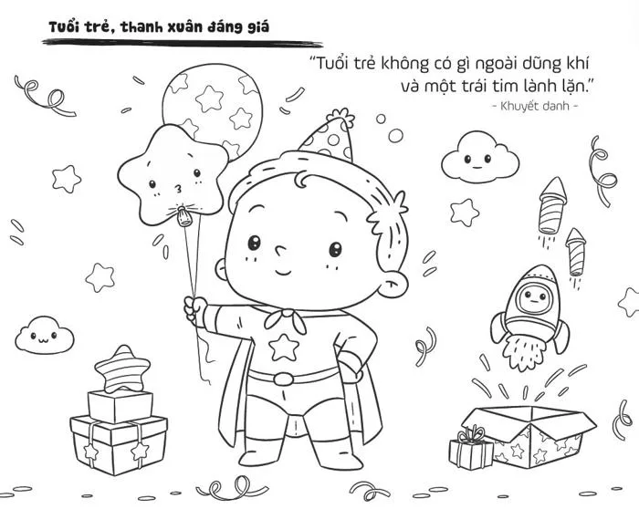 Sách Tô màu Văn chương - Chủ đề: Lý tưởng sống - Nhà sách Ôn luyện
