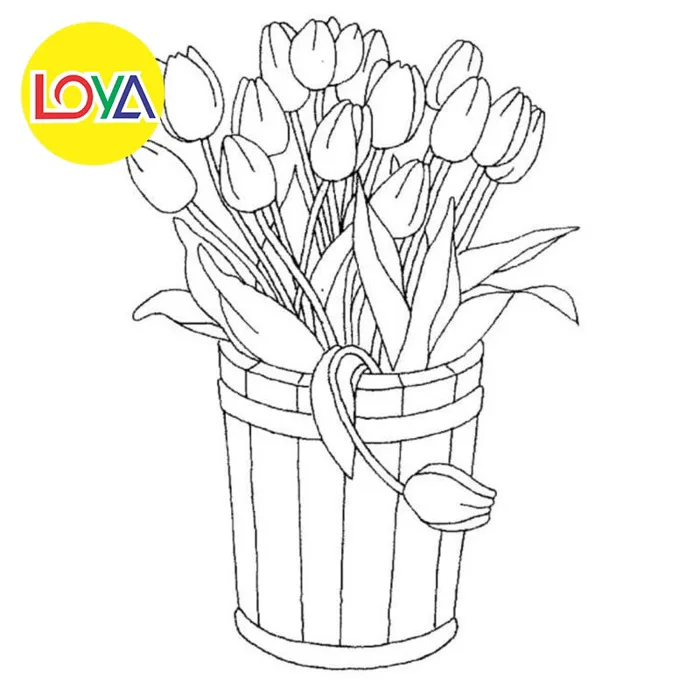 Tranh Tô Màu Hoa Tulip - Bộ 20 Tờ Tranh Tô Màu A4 A5 Dành Cho Màu Sáp, Màu  Chì - TM780 | Shopee Việt Nam