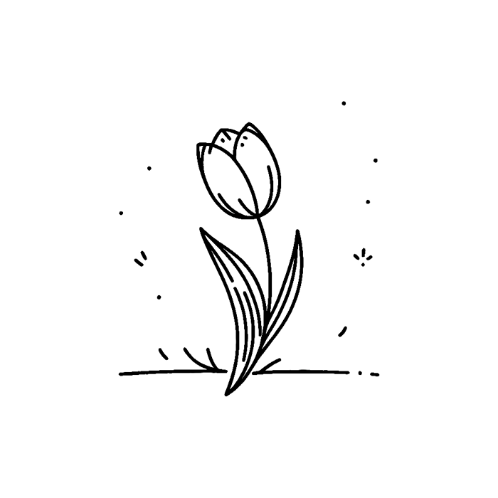 35 bông hoa tulip để tô màu - Tải xuống và in file PDF