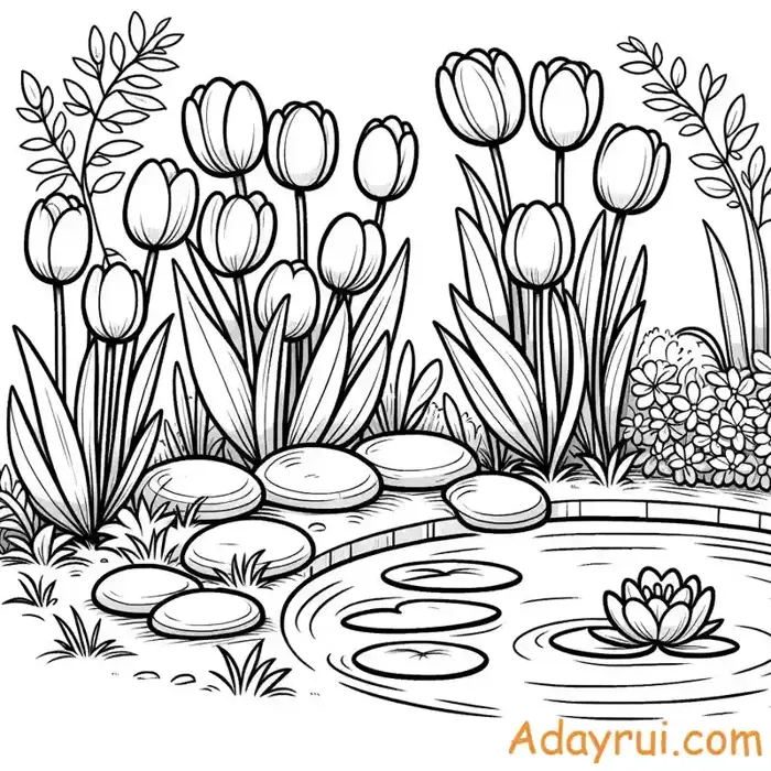 Vẽ Hoa Tulip – Hướng Dẫn Chi Tiết Nhiều Cách Vẽ Khác Nhau