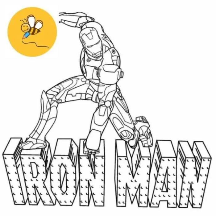 Tranh Tô Màu Siêu anh hùng Iron Man - Bộ 20 Tờ Tranh Tô Màu A4 A5 Dành Cho  Màu Sáp, Màu Chì - TRANH TÔ MÀU | Shopee Việt Nam