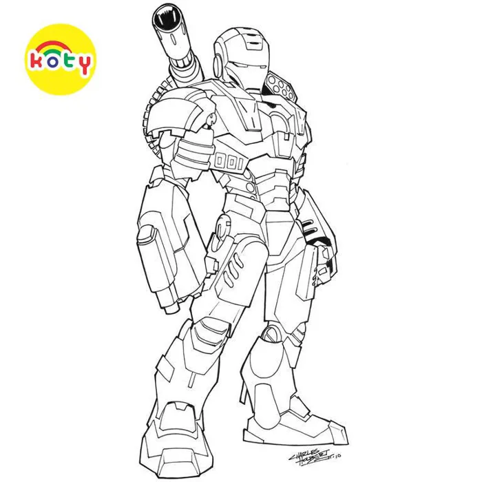 Bộ 50 Tranh Tô Màu người sắt Iron Man đẹp nhất dành tặng bé Đồ Chơi Giấy  A4, A5 mã TM536 - Vetranhtomau.com