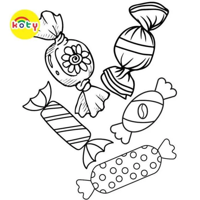 Bộ 50 Tranh Tô Màu Bánh Kẹo siêu đẹp cho bé Đồ Chơi Giấy A4, A5 | Lazada  Việt Nam