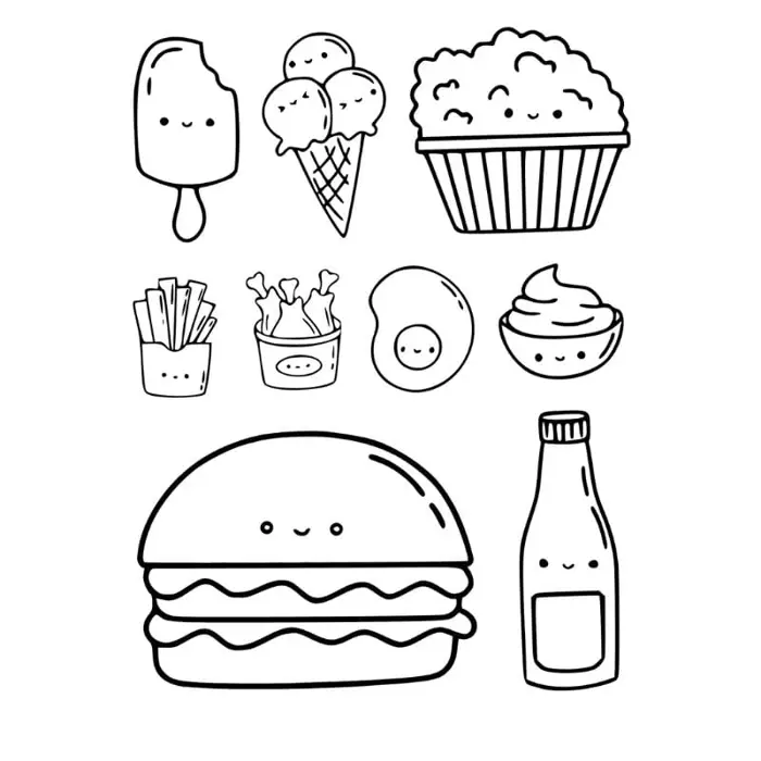Tuyển tập tranh tô màu bánh kẹo dễ thương cho bé yêu