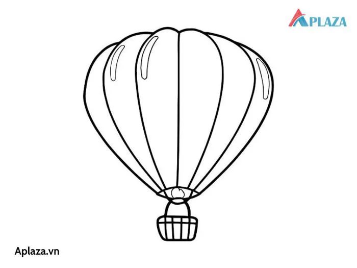 Khám phá bộ tranh tô màu khinh khí cầu cho bé tập tô