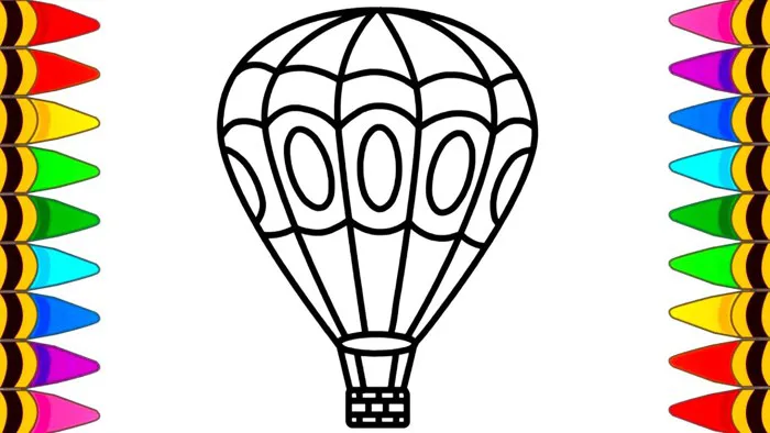 Vẽ Và Tô Màu Khinh Khí Cầu - Drawing And Coloring Balloons