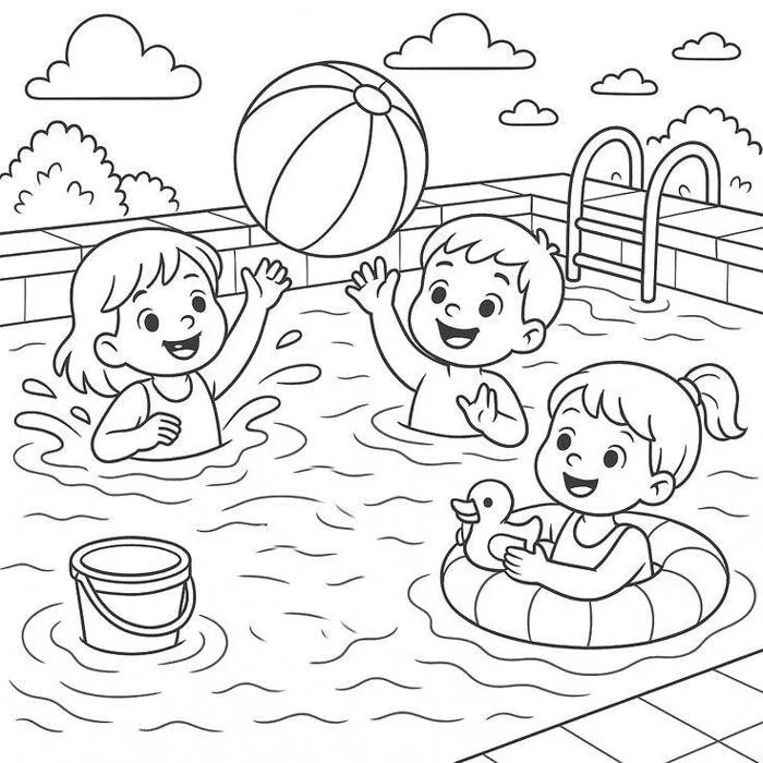 Tranh tô màu 20 hoạt động vui cho bé và bạn bè, bố mẹ làm cùng nhau vào  cuối tuần