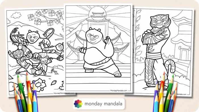 26 Kung Fu Panda Coloring Pages (Free PDF Printables)