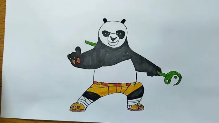 Cách vẽ Po từ phim Gấu Trúc Kung Fu 4 /How to draw Po from Kung Fu Panda 4