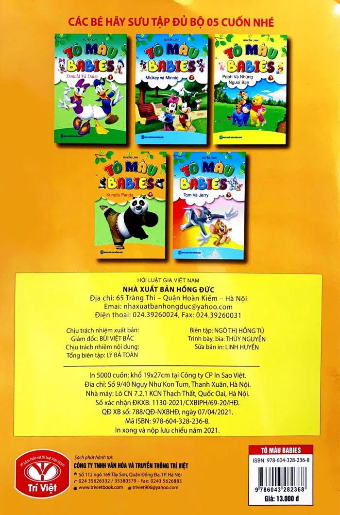 Sách Tô Màu Babies 4 - Kungfu Panda - FAHASA.COM