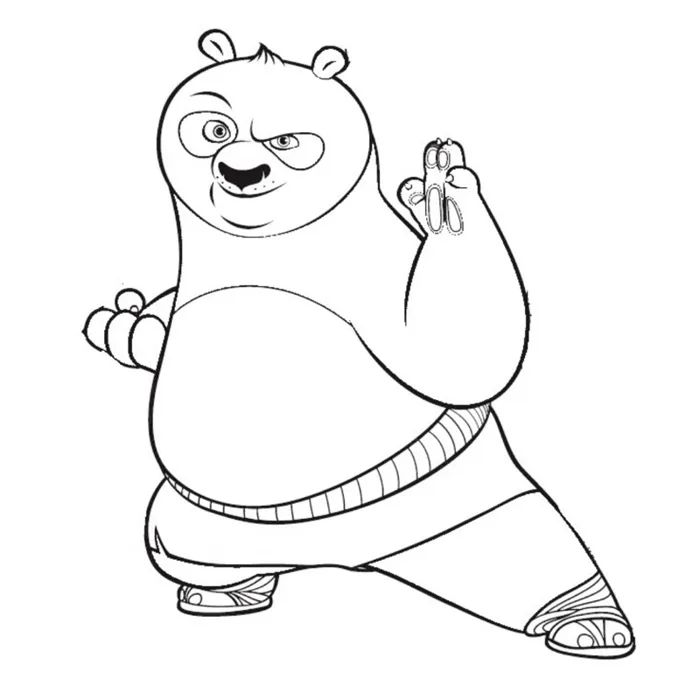 Kung Fu Panda - Set 40 Tờ Tranh Tô Màu A4 A5 Dành Cho Màu Sáp, Màu Chì -  TRANH TÔ MÀU COLOR LAND