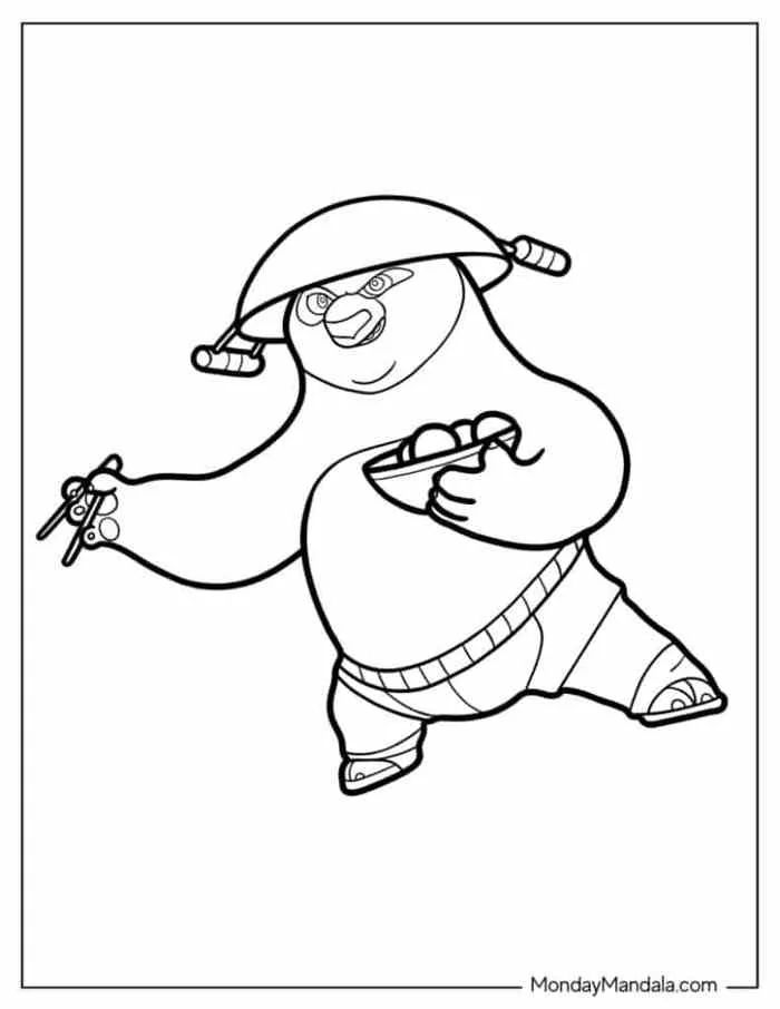 26 Kung Fu Panda Coloring Pages (Free PDF Printables)